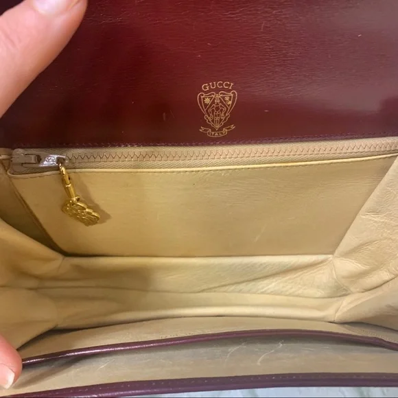 Gucci Vintage top handle leather flap bag - Picture 7 of 16